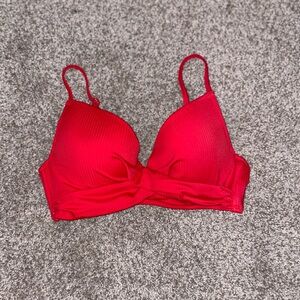 Shade & Shore red bikini top